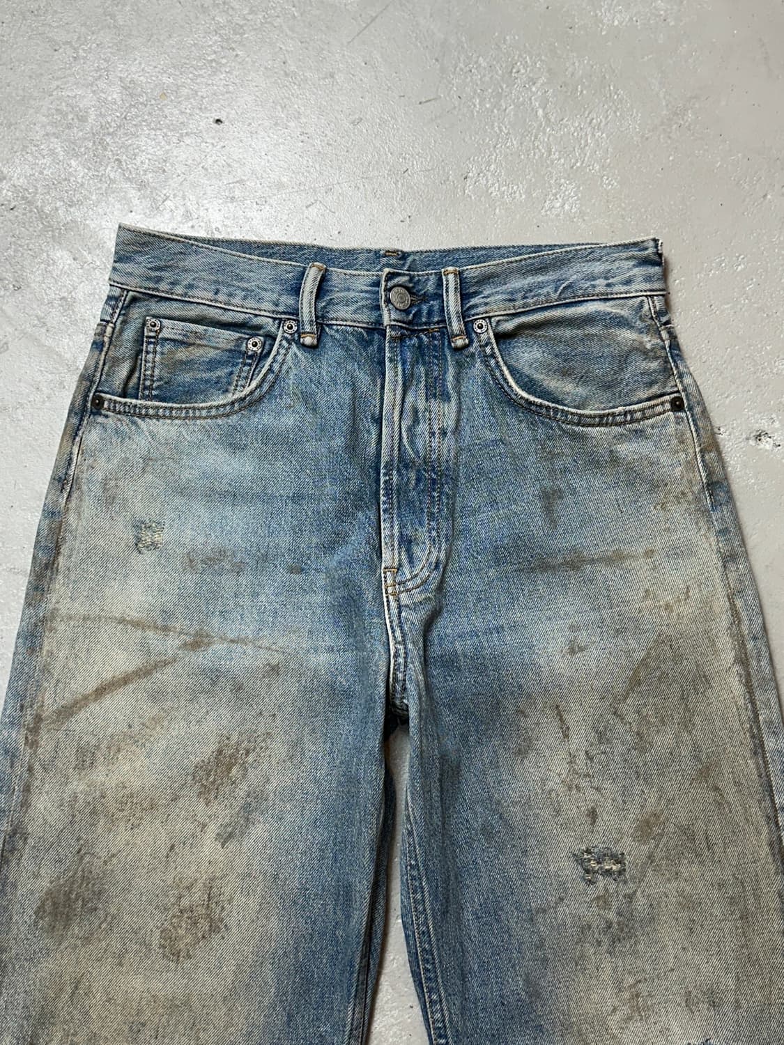 아크네 스튜디오 2021M 페니실린 머드워시 데님 루즈 부츠컷 상품이미지5