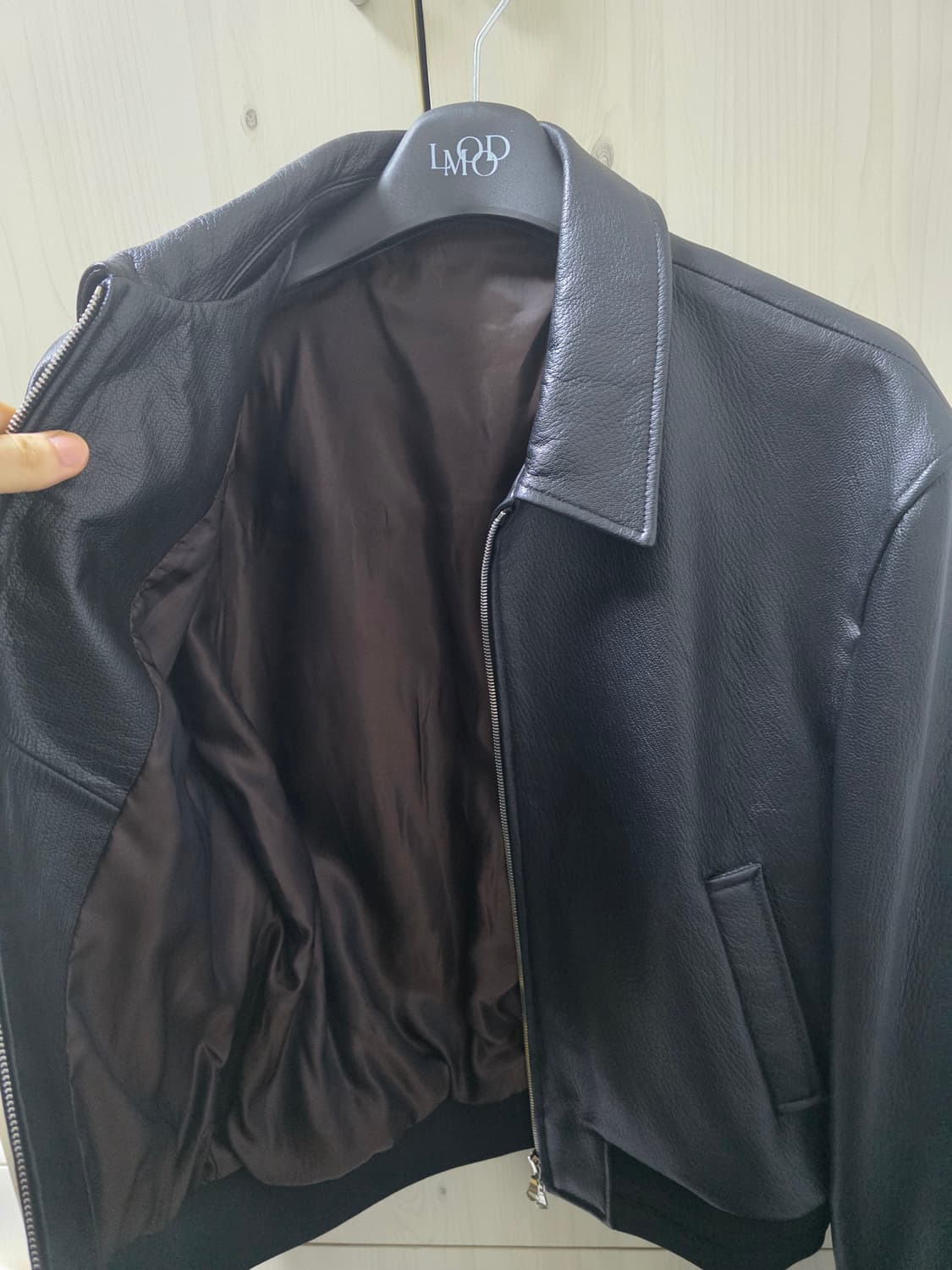 엘무드 고트레더 블루종 자켓 상품이미지3