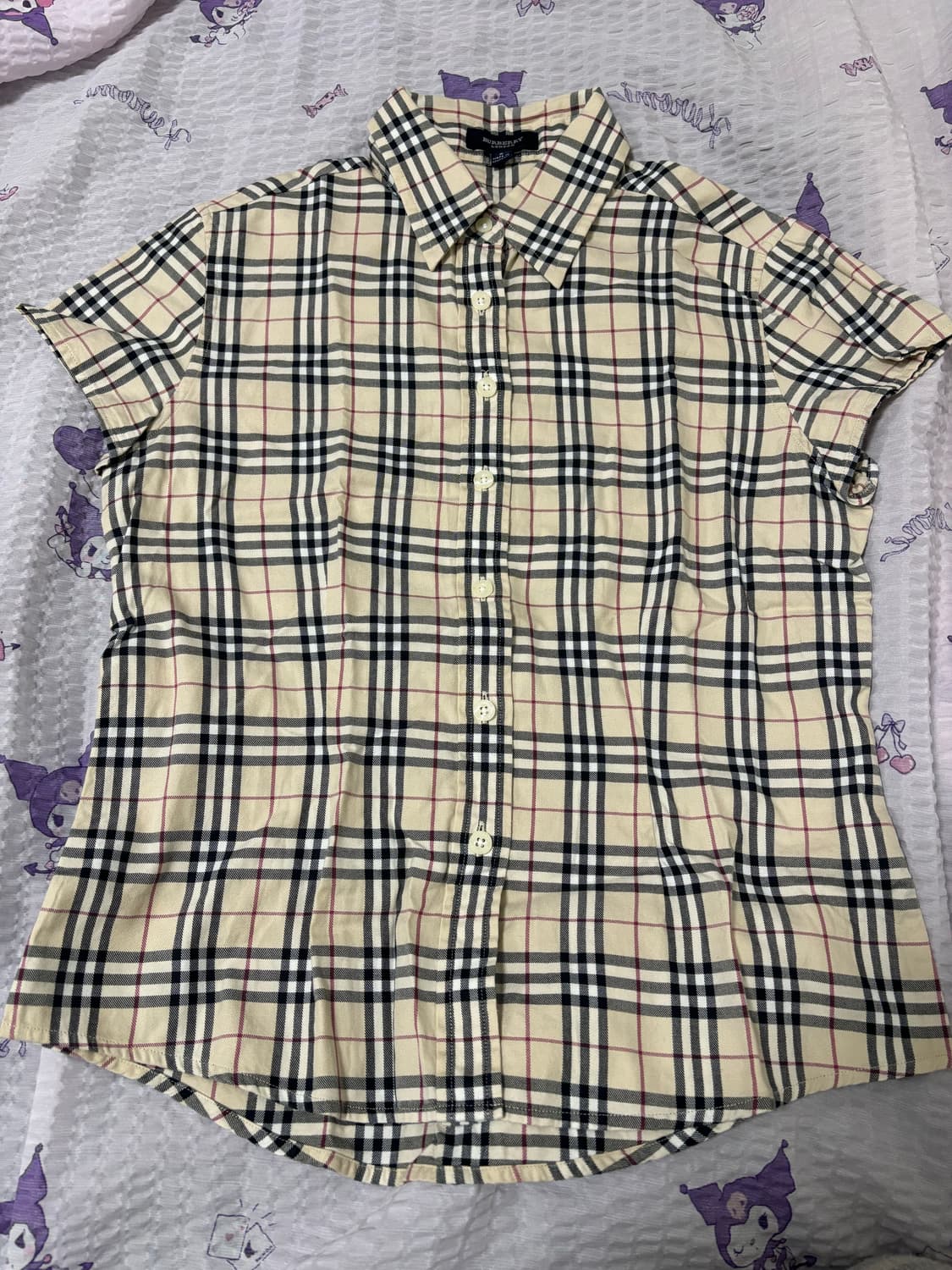 버버리 여성 체크 셔츠 빈티지 상품이미지1
