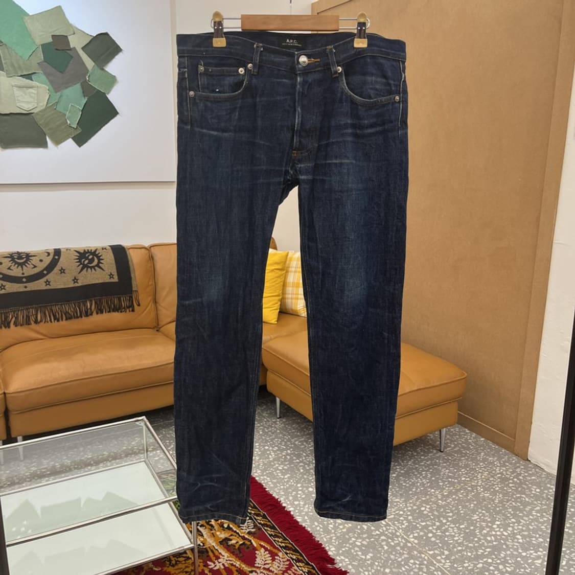 아페쎄 A.P.C 쁘띠 뉴 스탠다드 셀비지 청바지 30인치 C05872 상품이미지1