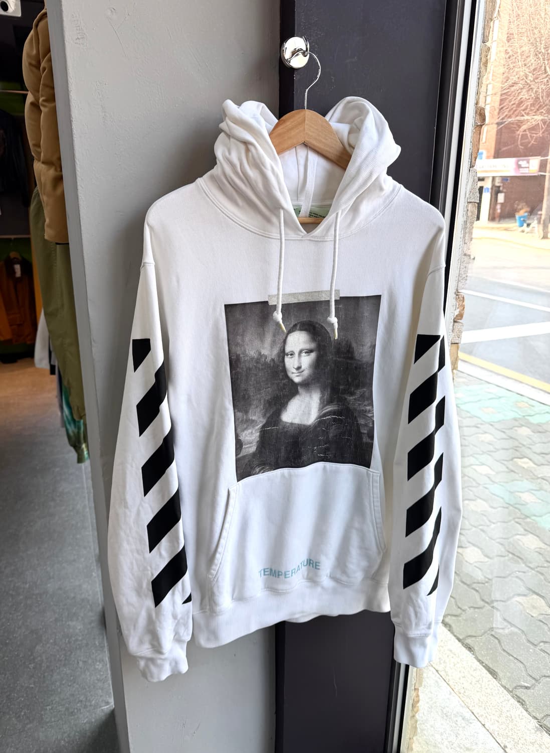 M/ 오프화이트 모나리자 크랙 후드티 상품이미지2