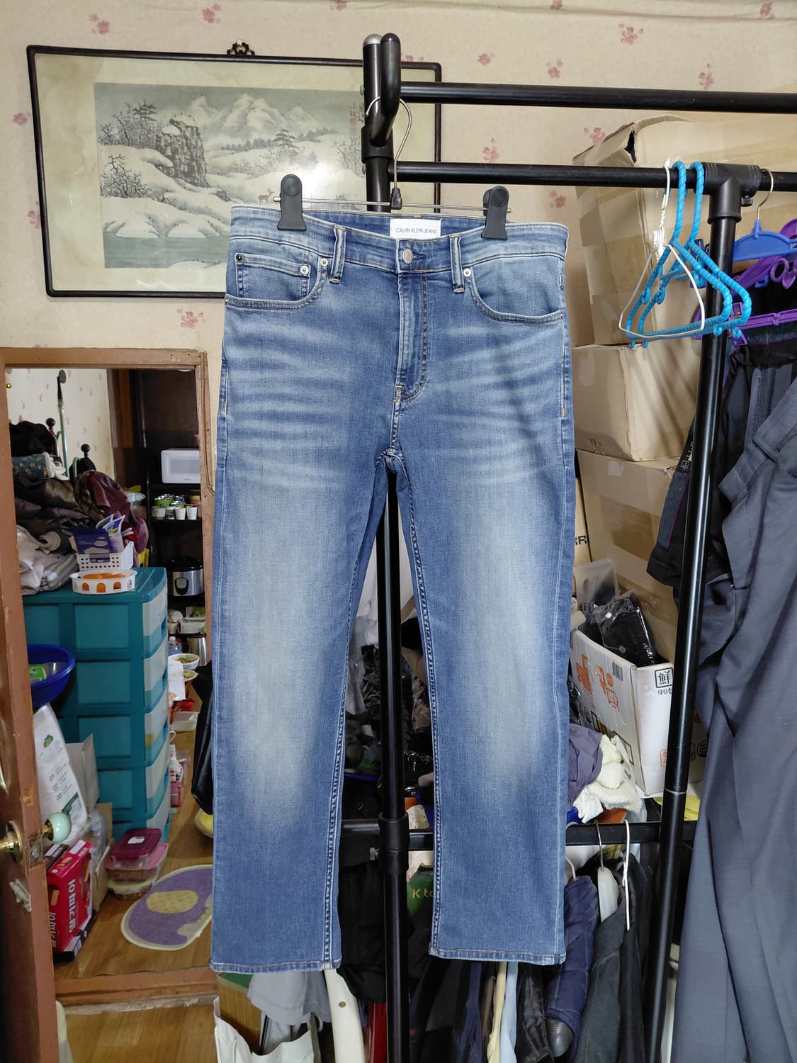 [캘빈클라인]슬림핏 CKJ026 데님 청바지 32사이즈  상품이미지1
