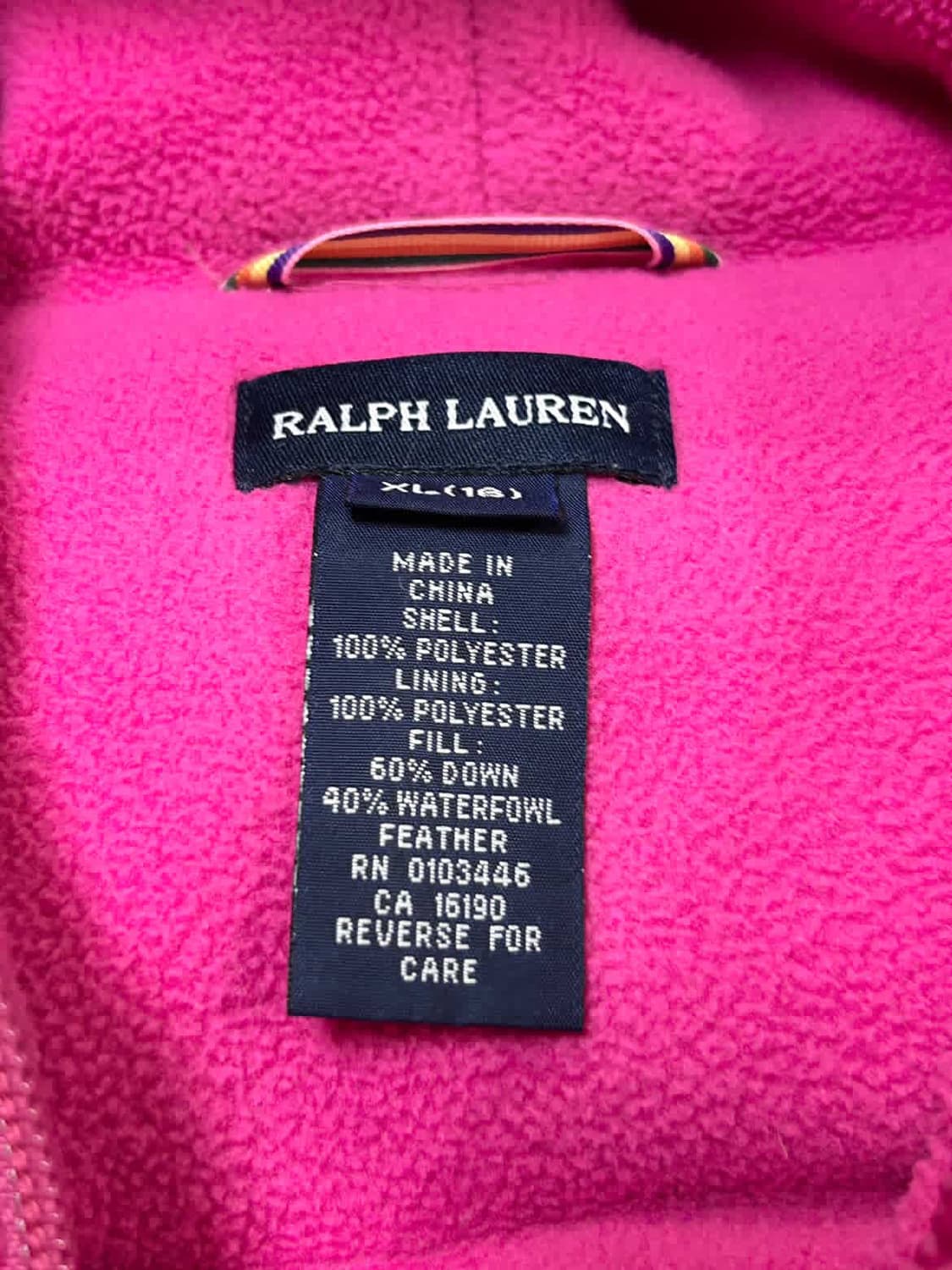 폴로 연두포니 핑크 숏패딩 상품이미지7