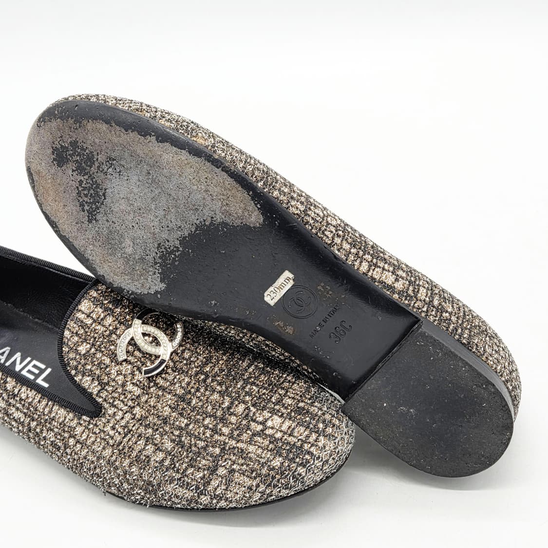 샤넬 우먼스 글리터 로퍼 (36) 상품이미지3