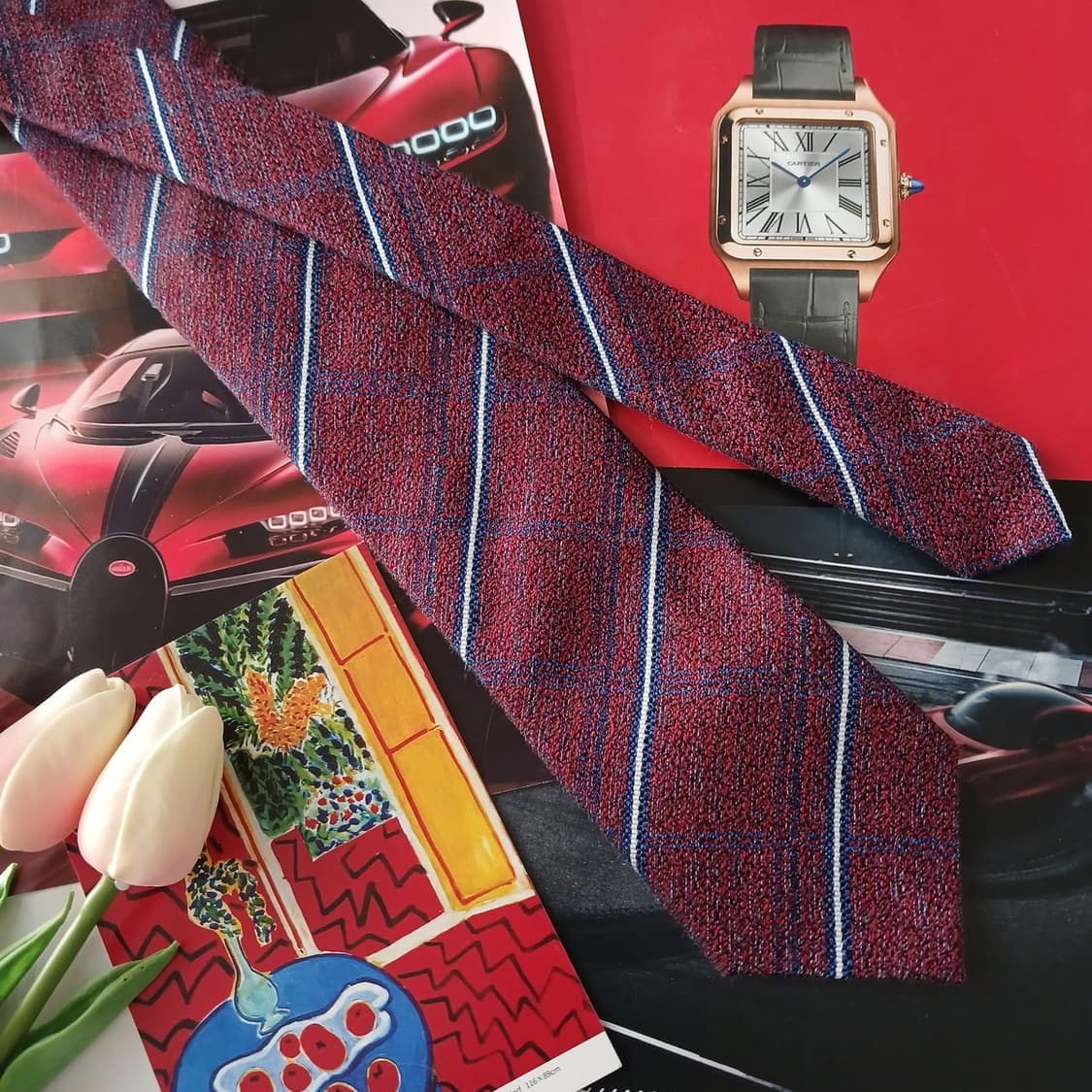 레노마 실크&코튼 스트라이프 슬림 넥타이 7.6cm 새상품 A18826
 상품이미지3