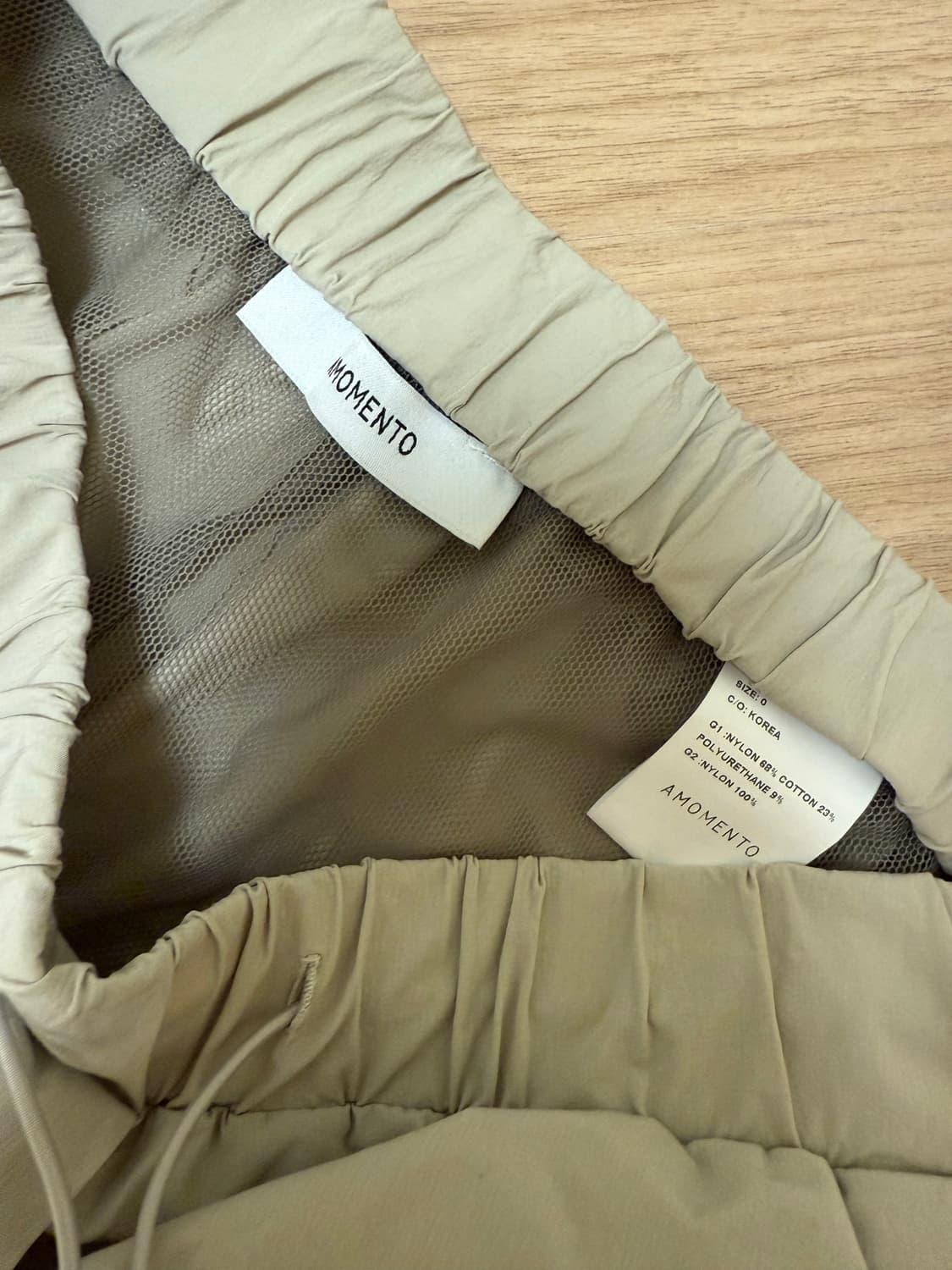 아모멘토 레이어드 나일론 팬츠 상품이미지2