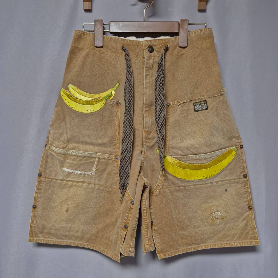 캐피탈 캔버스 쇼츠 바나나 패치 상품이미지1
