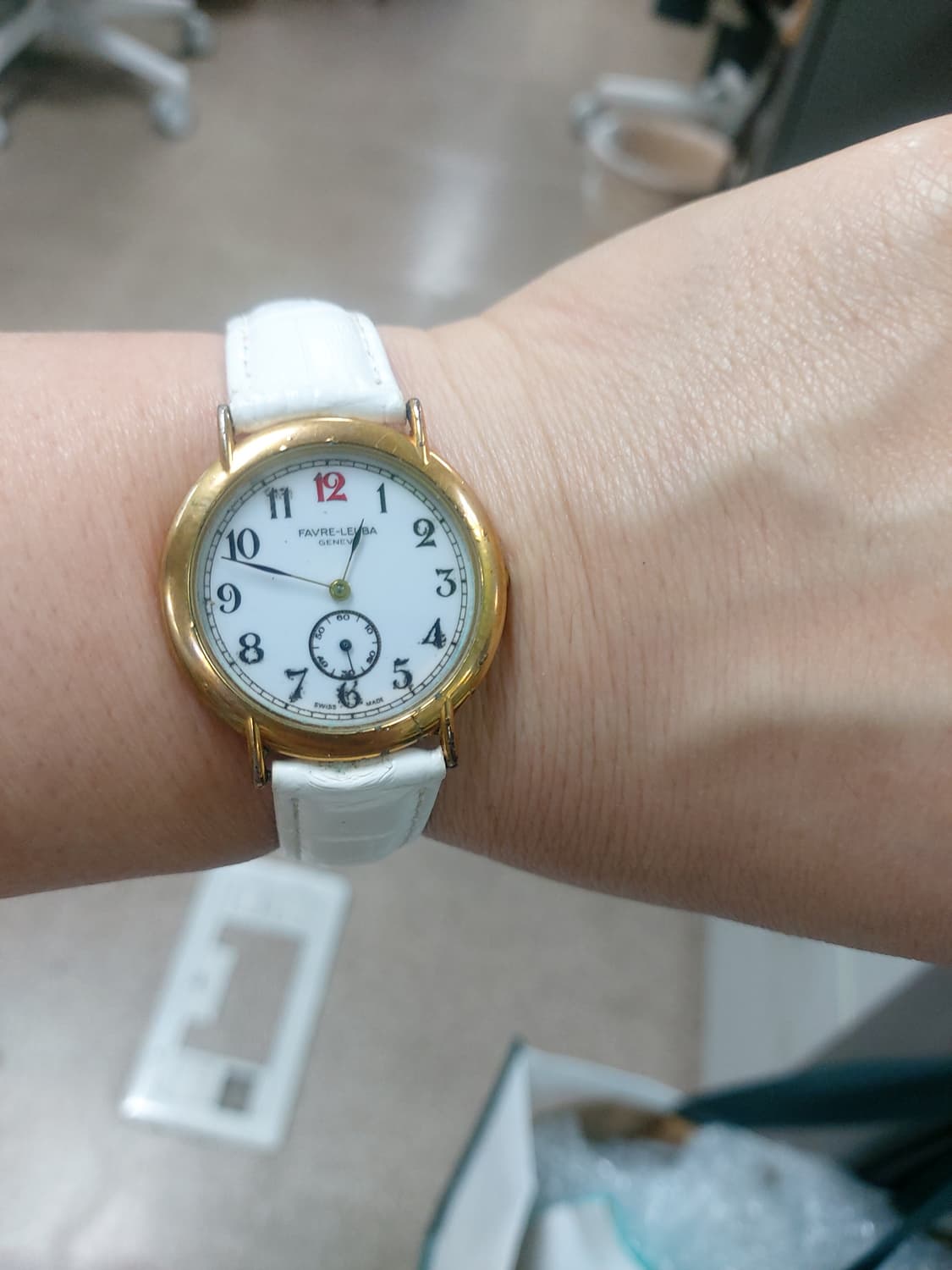 파브레-레우바 남성 가죽 시계 상품이미지4