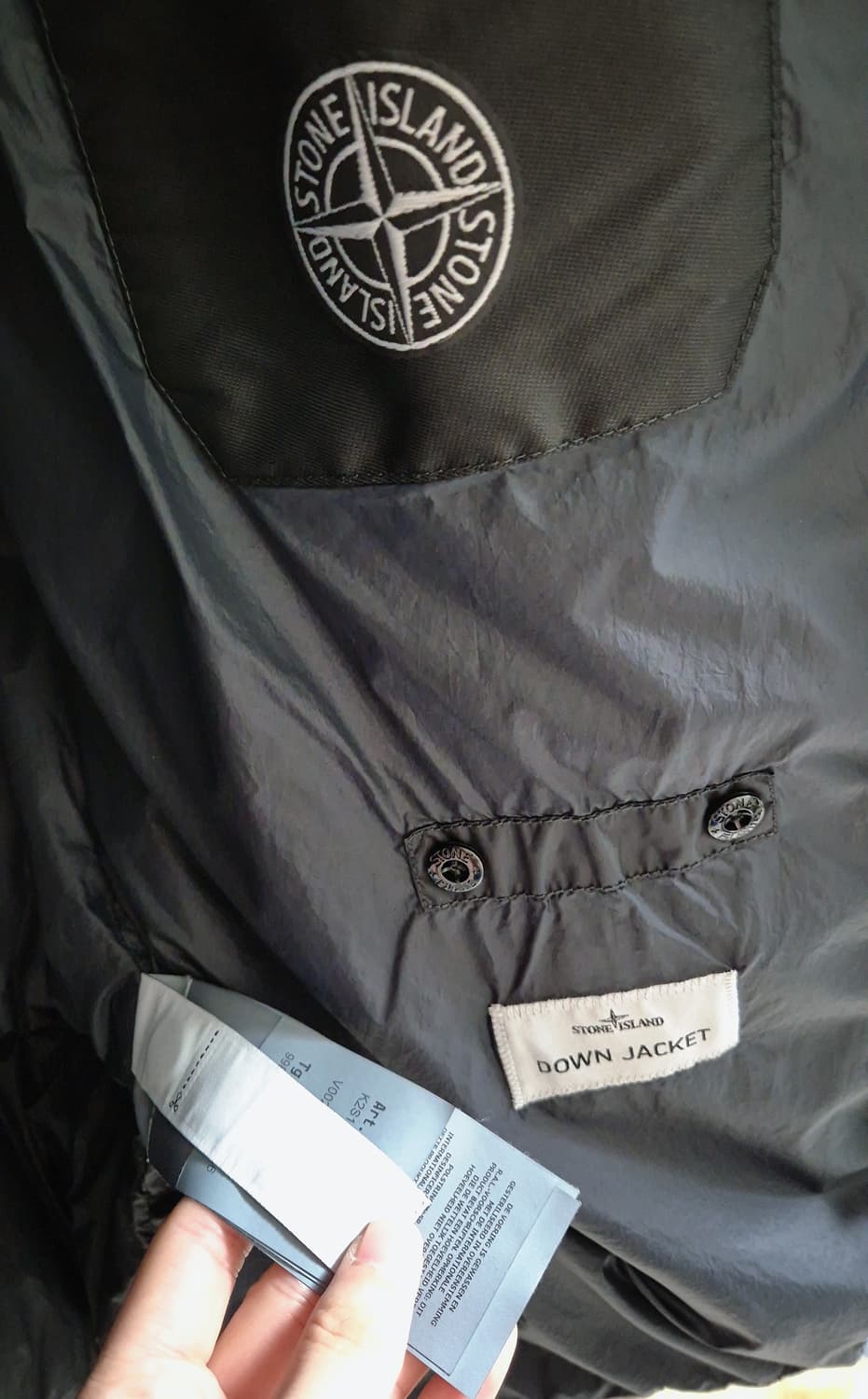 [XXL] 스톤아일랜드 25fw 크링클랩스 패딩 블랙 상품이미지5