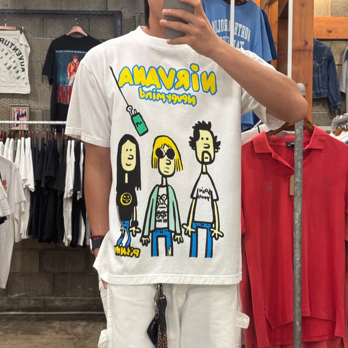 새상품) 너바나 네버마인드 락밴드 프린팅 티셔츠 (L/XL) 상품이미지2
