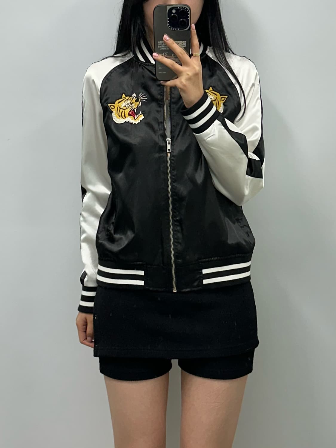 일본빈티지 자수 스카잔 자켓  상품이미지1