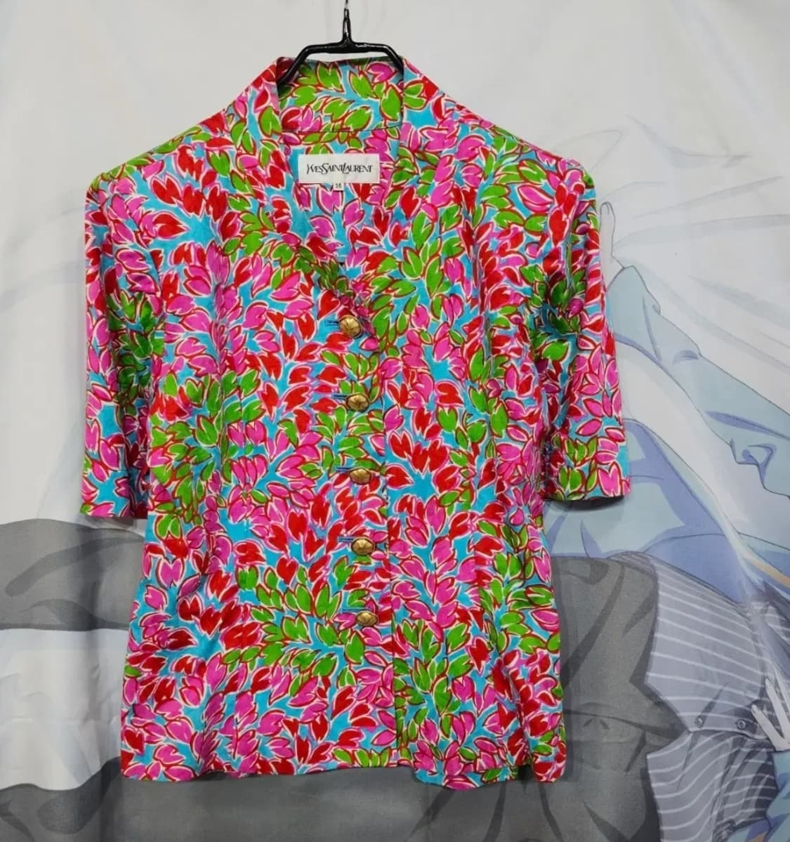 입생로랑 금장버튼  자켓 상품이미지4