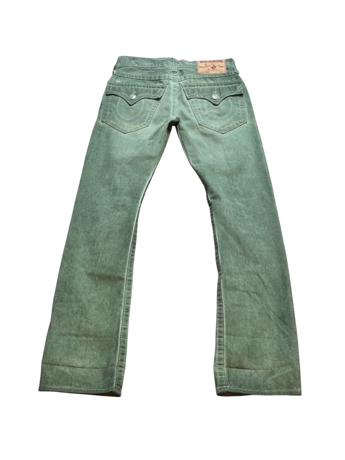 트루릴리전 캐시 그린 워싱 로우라이즈 팬츠  상품이미지1