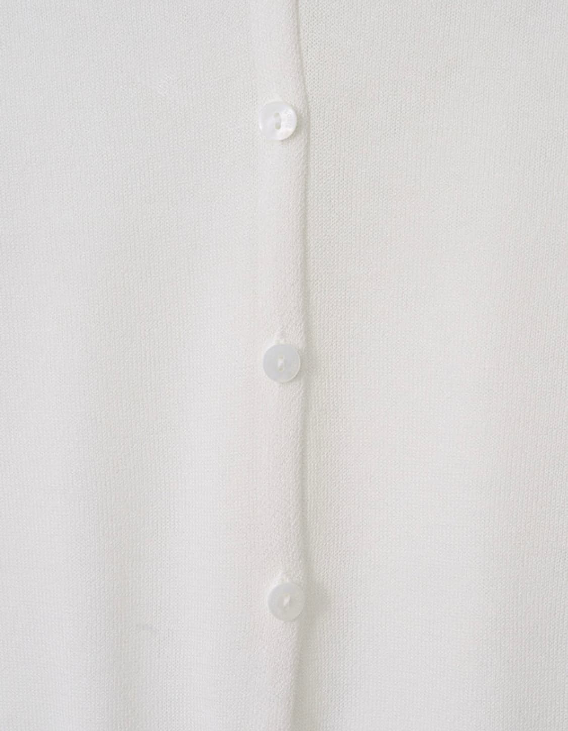 [택있는새상품] 로에일 사이드 버튼 시스루 브이넥 가디건 (화이트) 상품이미지9