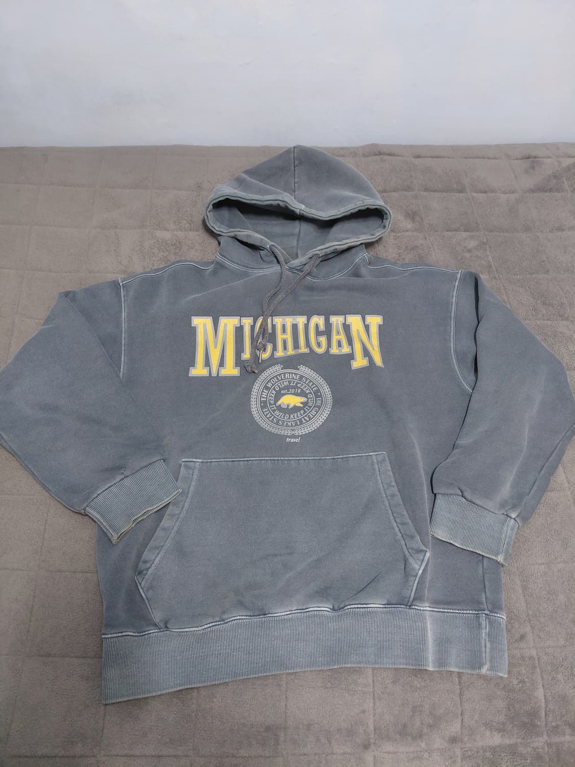 트래블 미시간 울버린 후드티 M 상품이미지1