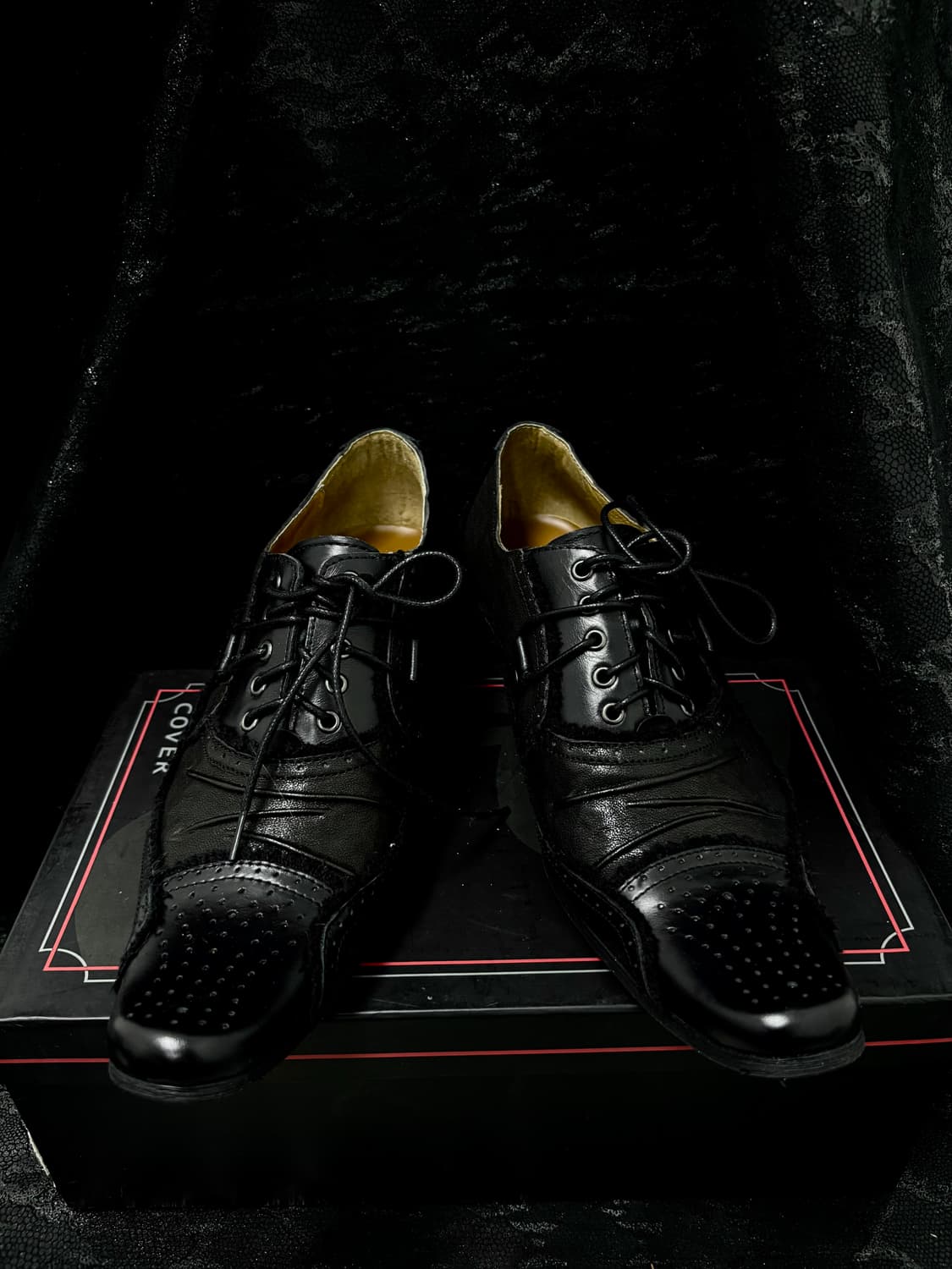 “Red Cover” 00’s V-Kei Mood Black Shoe 상품이미지6