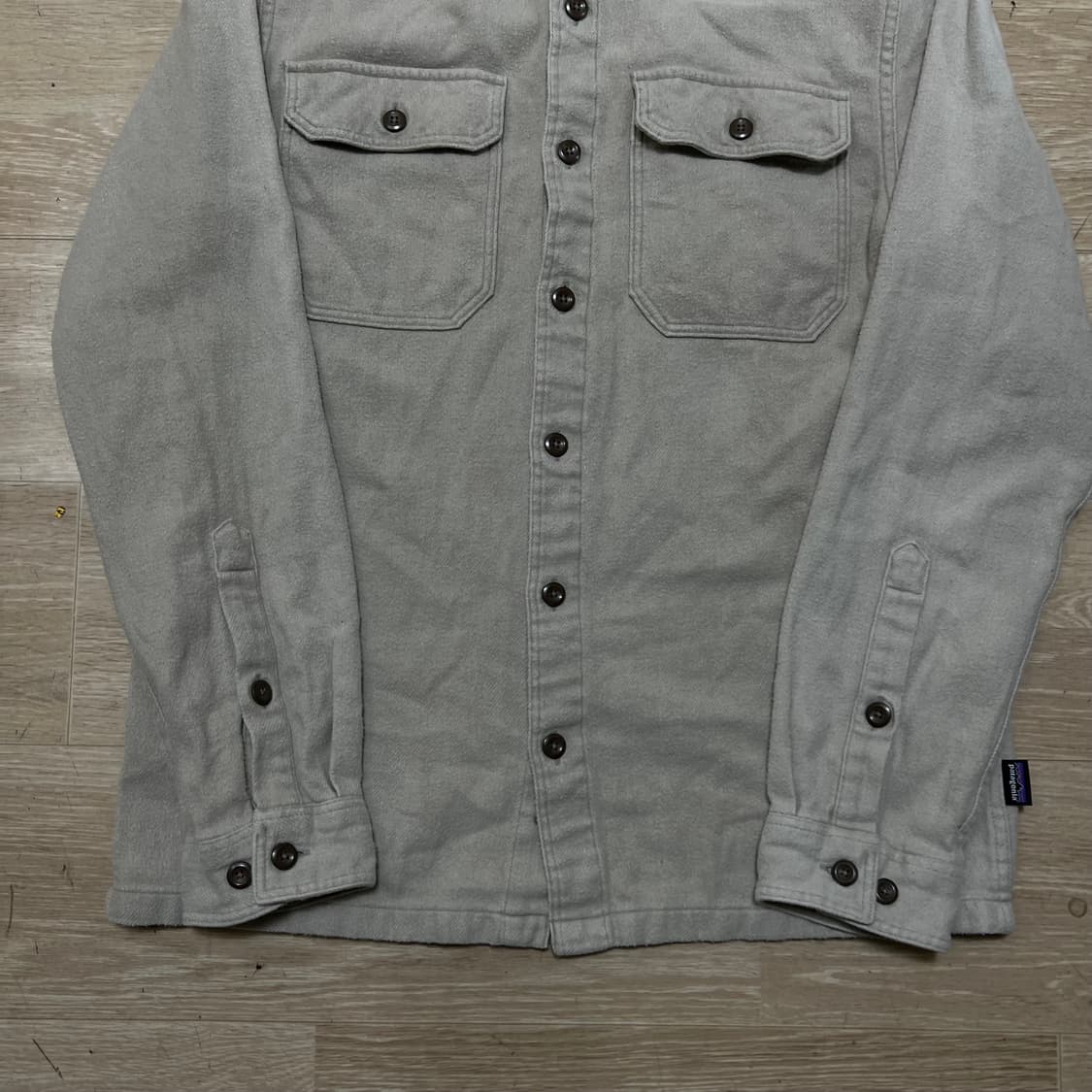 파타고니아 오가닉 코튼 포켓 플라넬 셔츠 [그레이] S/90 상품이미지3