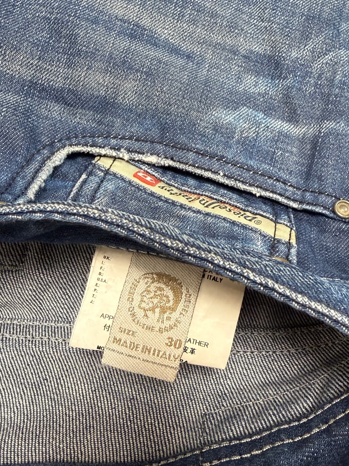 디젤 자탄 0073H 부츠컷 플레어진 데님팬츠 30x32 상품이미지4