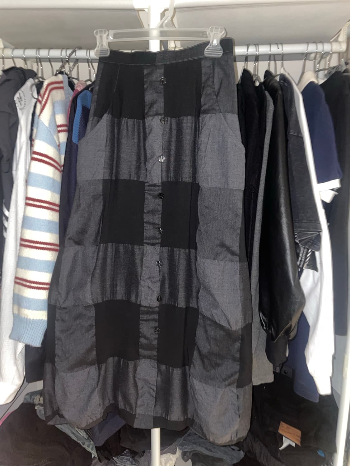 빈티지 체크스커트 상품이미지1