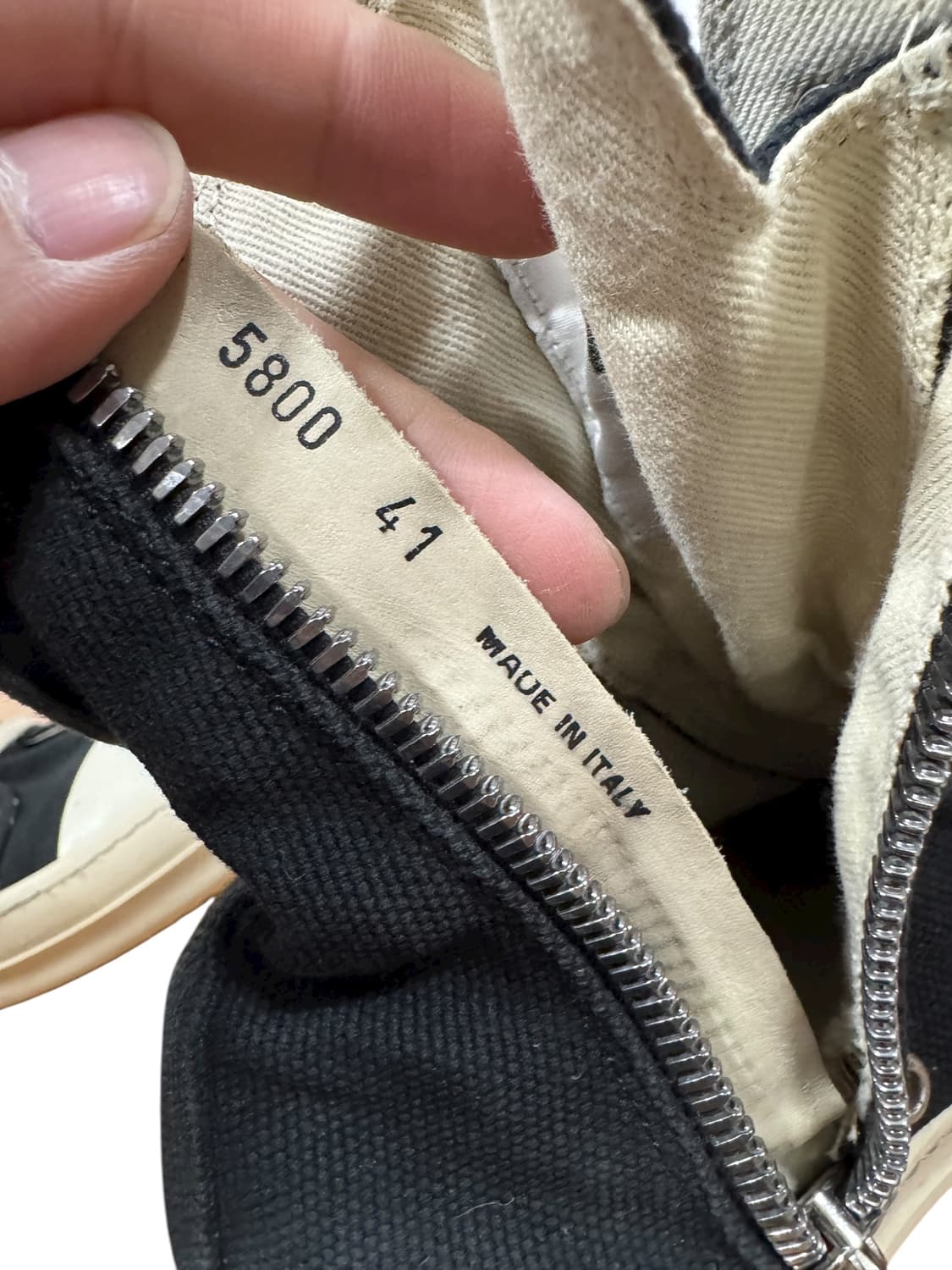 릭오웬스 다크쉐도우 캔버스 하이탑 41 상품이미지10