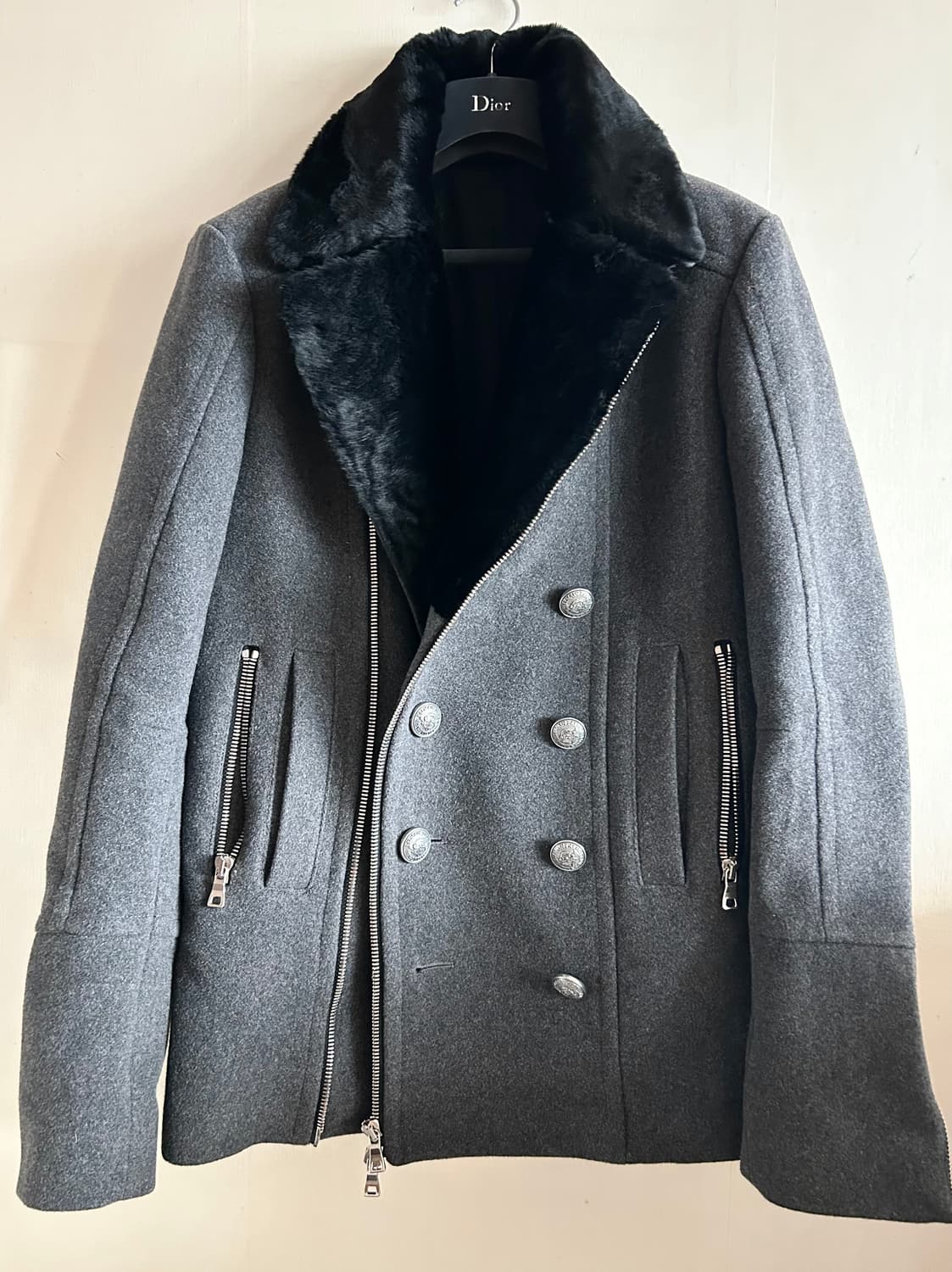 발망 퍼 피코트 상품이미지2