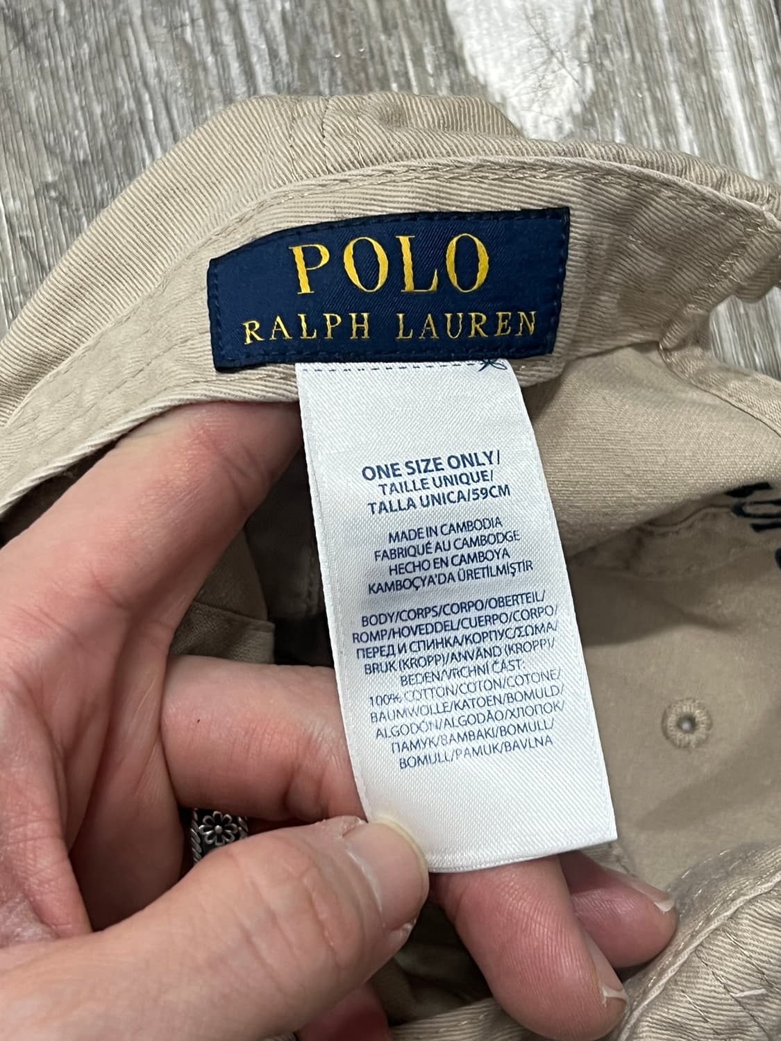 Polo Ralph Lauren 베이지 포니 볼캡 상품이미지4