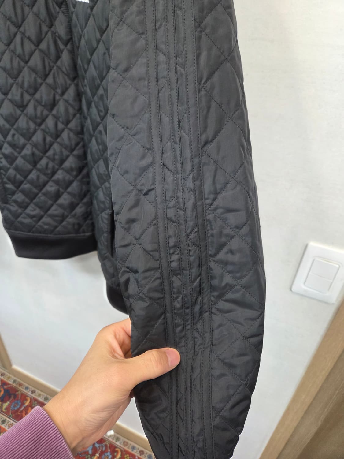 아디다스 삼선 퀄팅 봄버자켓 110 상품이미지6