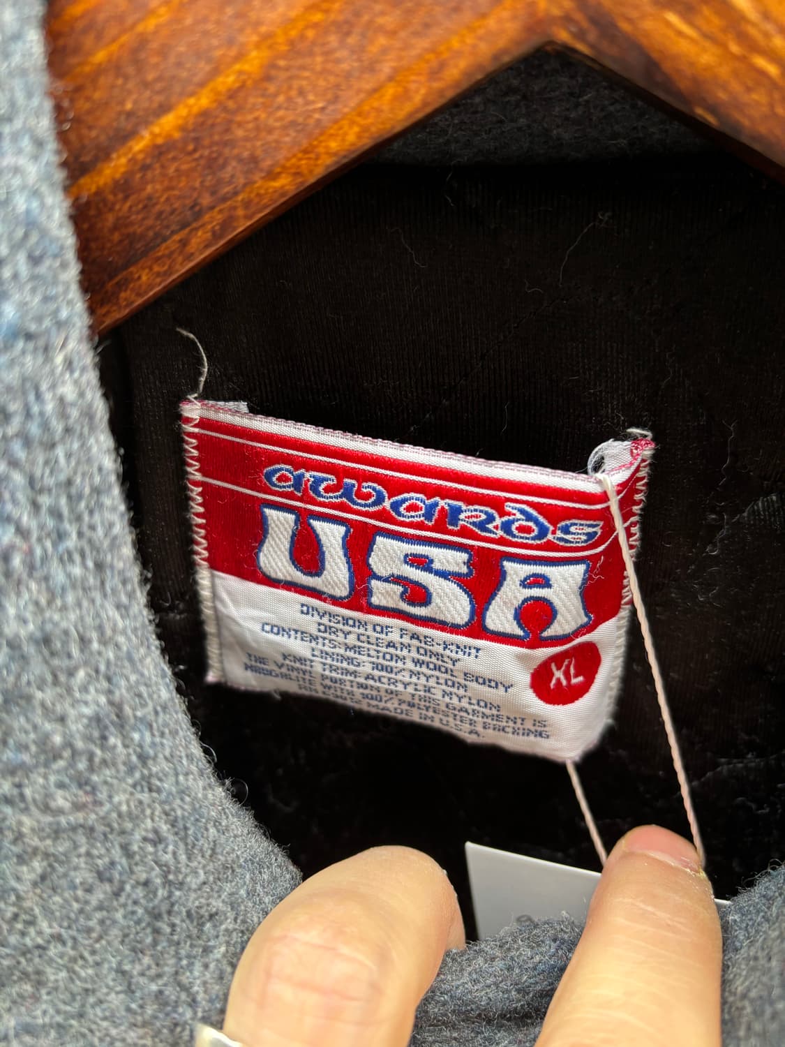 90s 미국 바시티 자켓 ‘UIL’ 상품이미지8