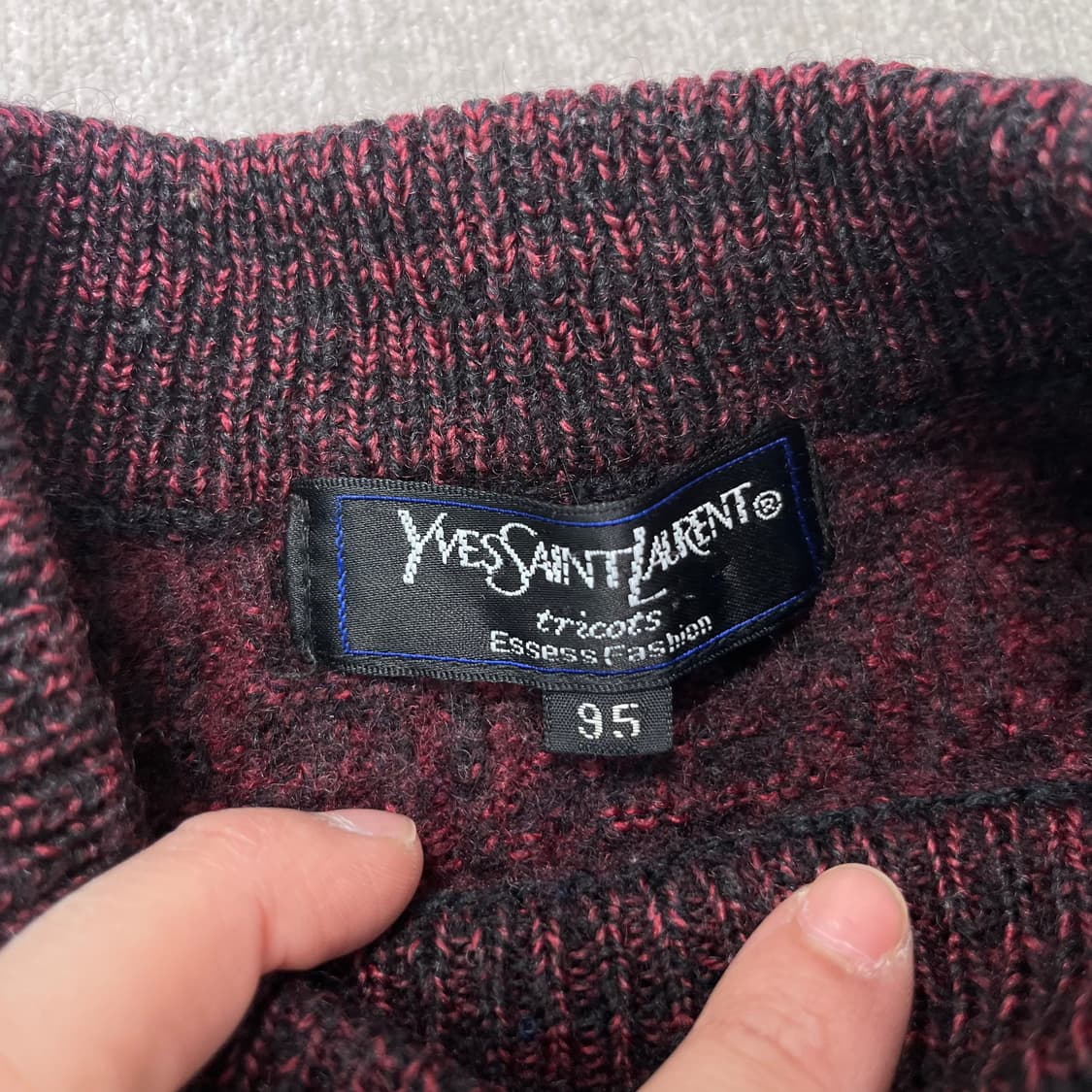 95 입생로랑 빈티지 패턴 니트 상품이미지2