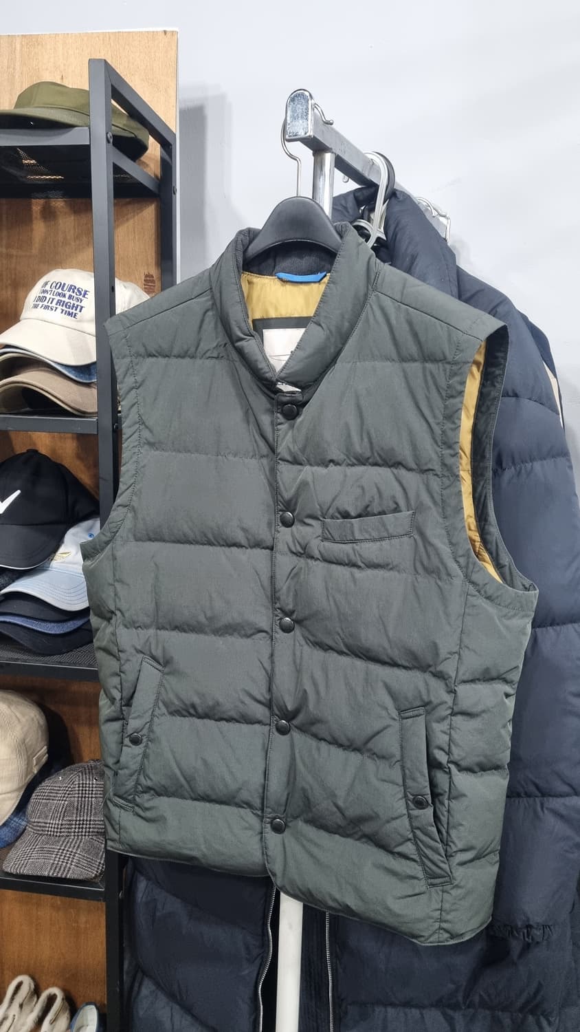 kolon) 헨리코튼 거위털 패딩 남성용 베스트 105 컨디션10/9 상품이미지1
