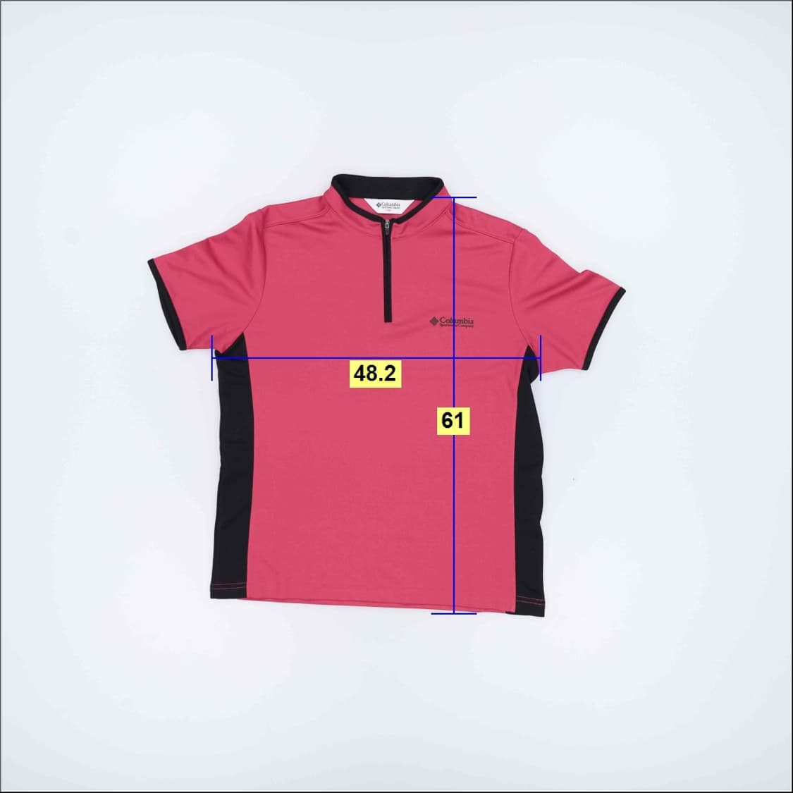 100 컬럼비아 반집업 반팔티셔츠 0331H1 상품이미지5