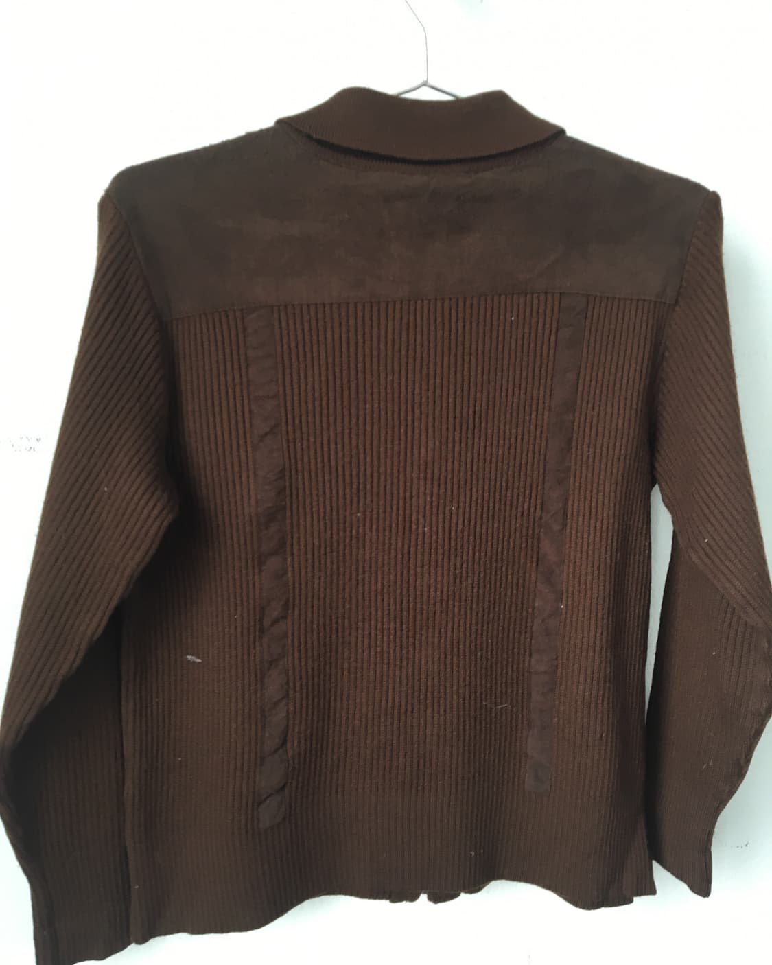 Pocket point ribbed knit zip up 상품이미지4