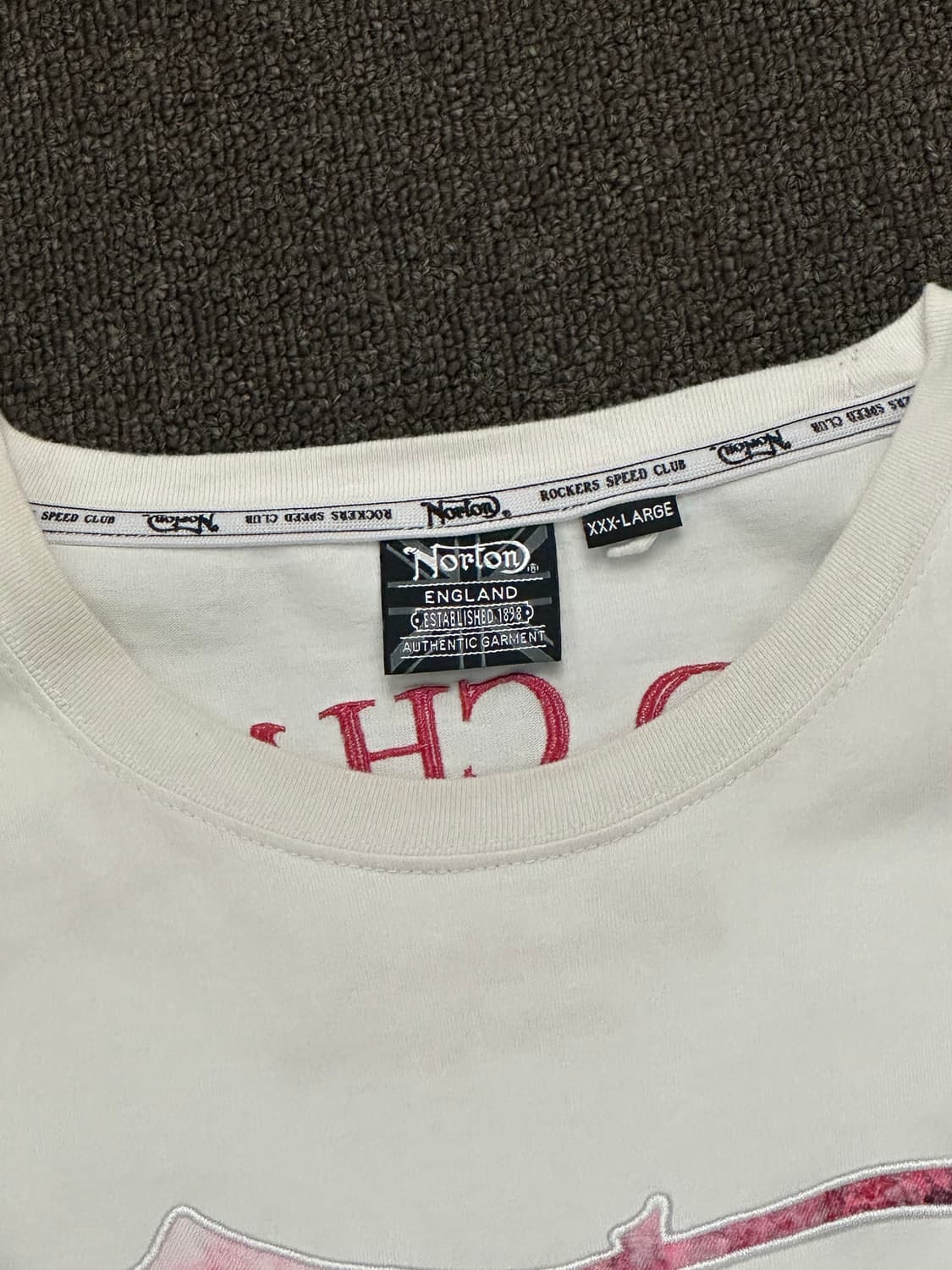 3XL)Norton vintage 패치 로고 반팔 상품이미지3