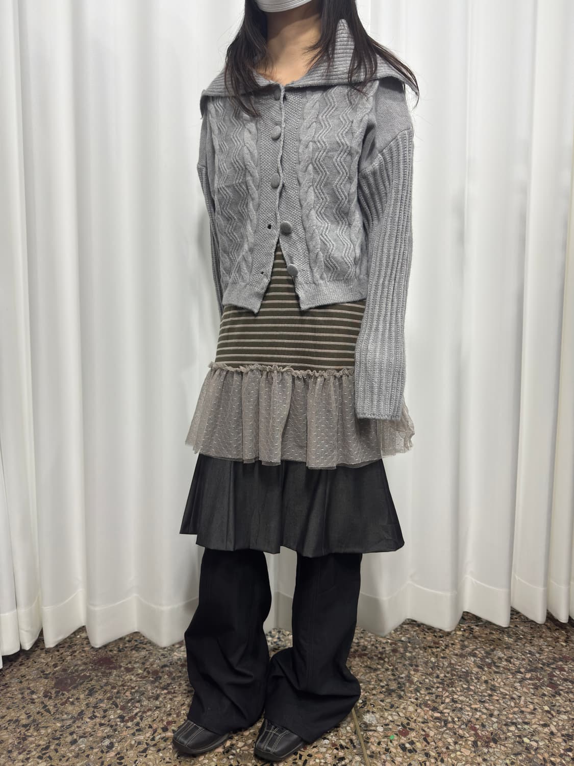 hrbrys glossy midi skirt 상품이미지4