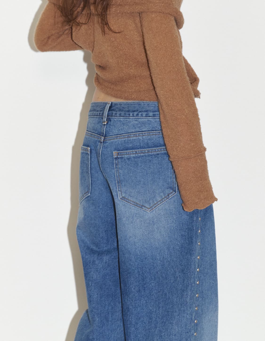 Polysooem studded washed jeans 상품이미지4