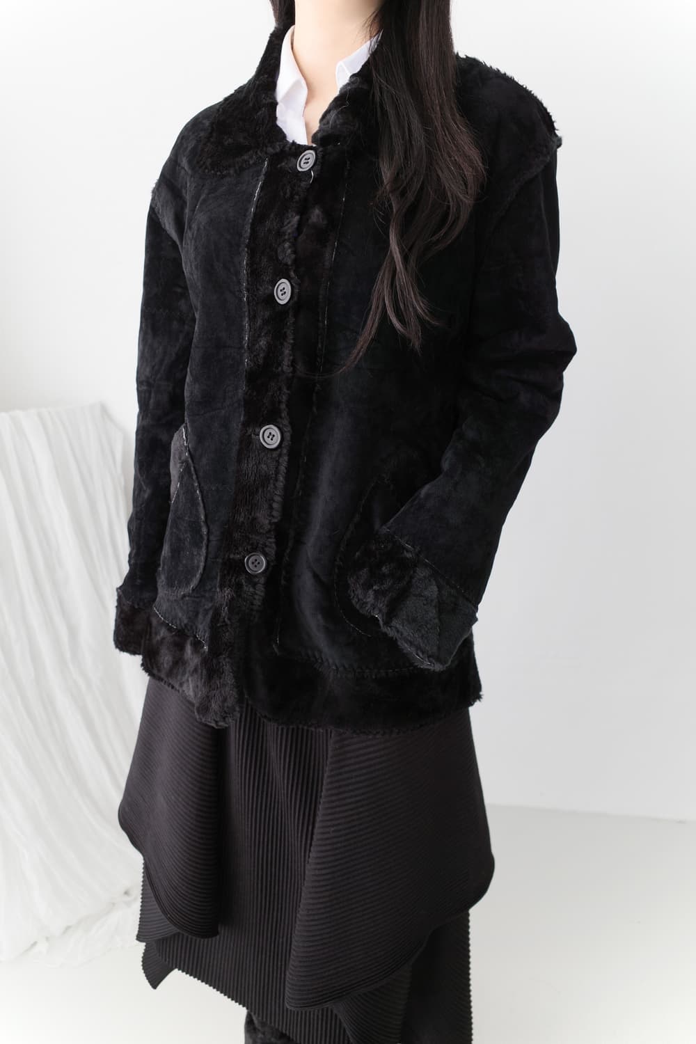 shearling fur jacket 상품이미지7