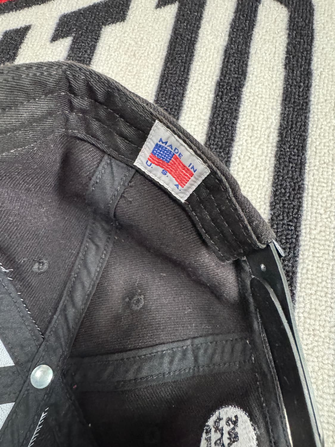 리얼 베드 맨 레고드 스냅백 햇 블랙 메이드 인 유에스 에이 상품이미지6