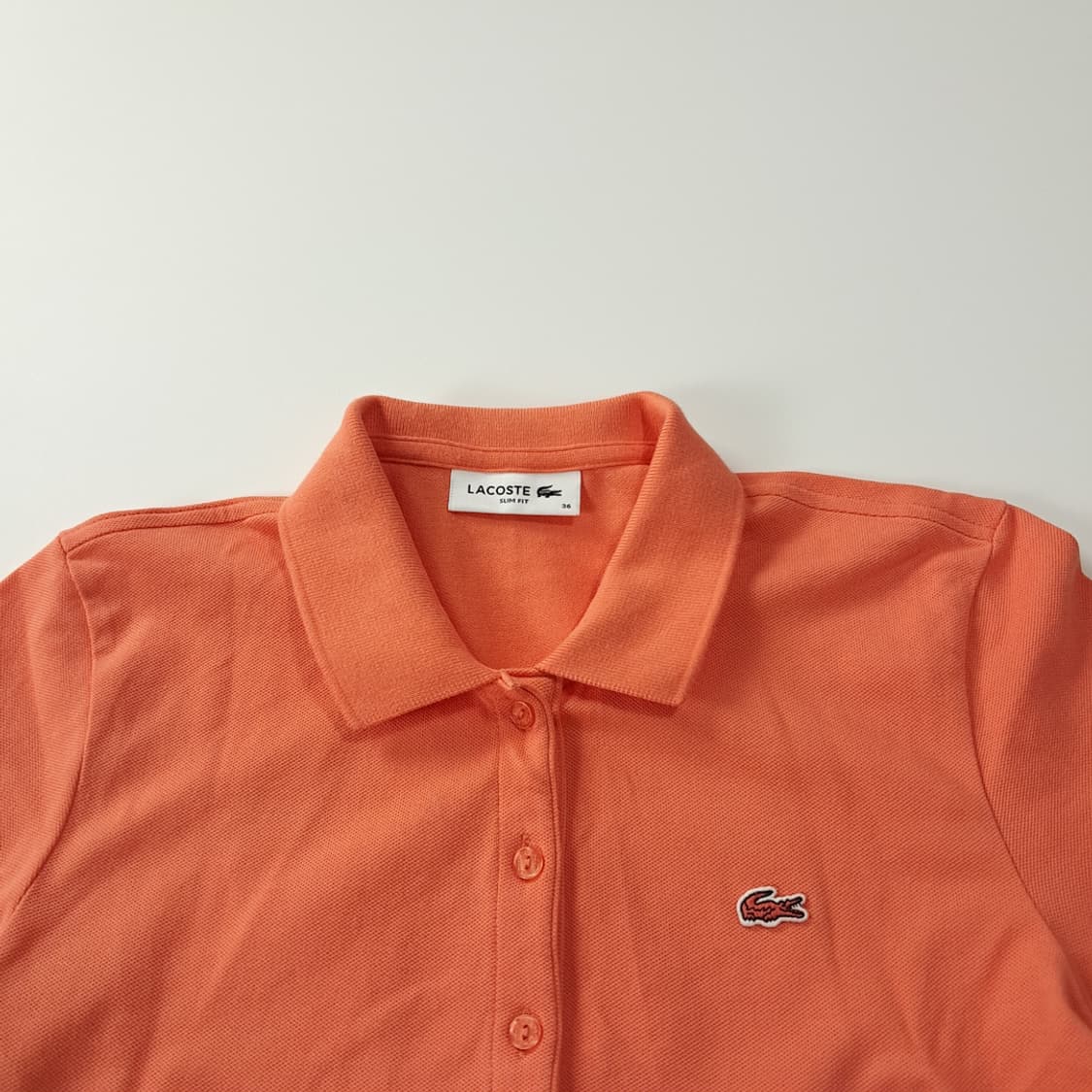 CK223 M 라코스테 엘라스테인 오렌지피치 원피스 상품이미지2