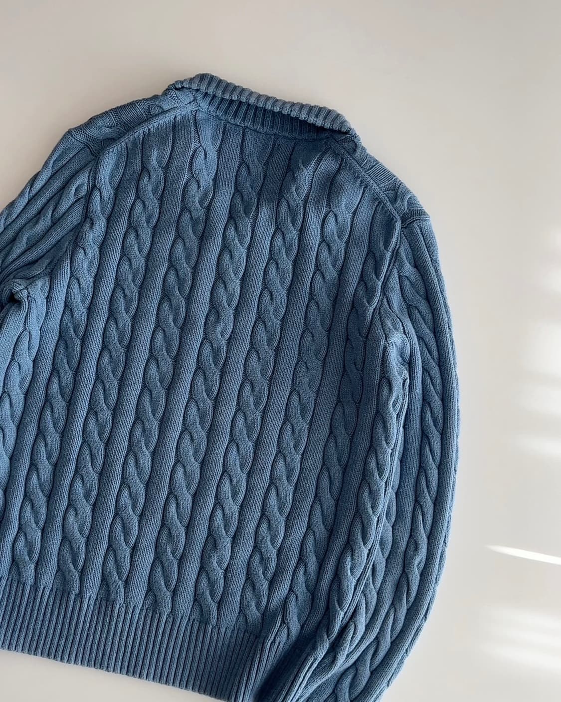 폴로 랄프로렌 꽈배기 하프집업 니트 m 상품이미지6