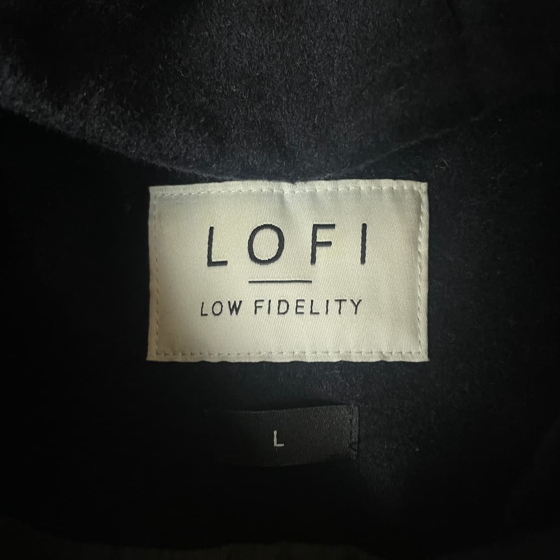 로파이 네이비 떡볶이 더플코트 L 상품이미지4