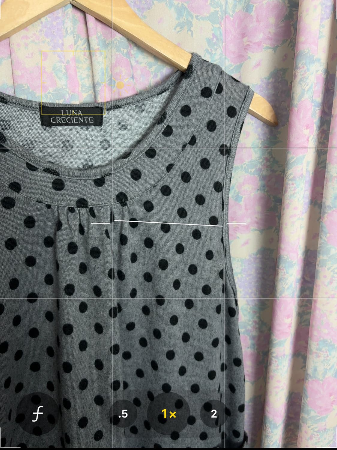 그레이 도트 민소매 원피스 상품이미지10