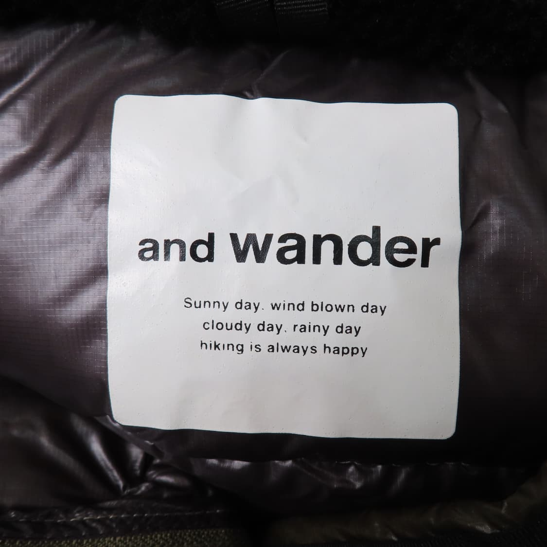 앤드원더 다이아몬드 퀼팅 패딩 점퍼 M사이즈 상품이미지5