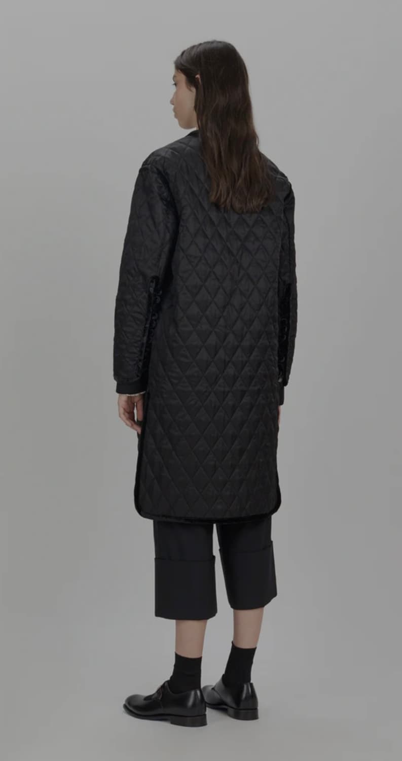 noir kei ninomiya 느와 케이 니노미야 퀄팅 디자인 코트 상품이미지3