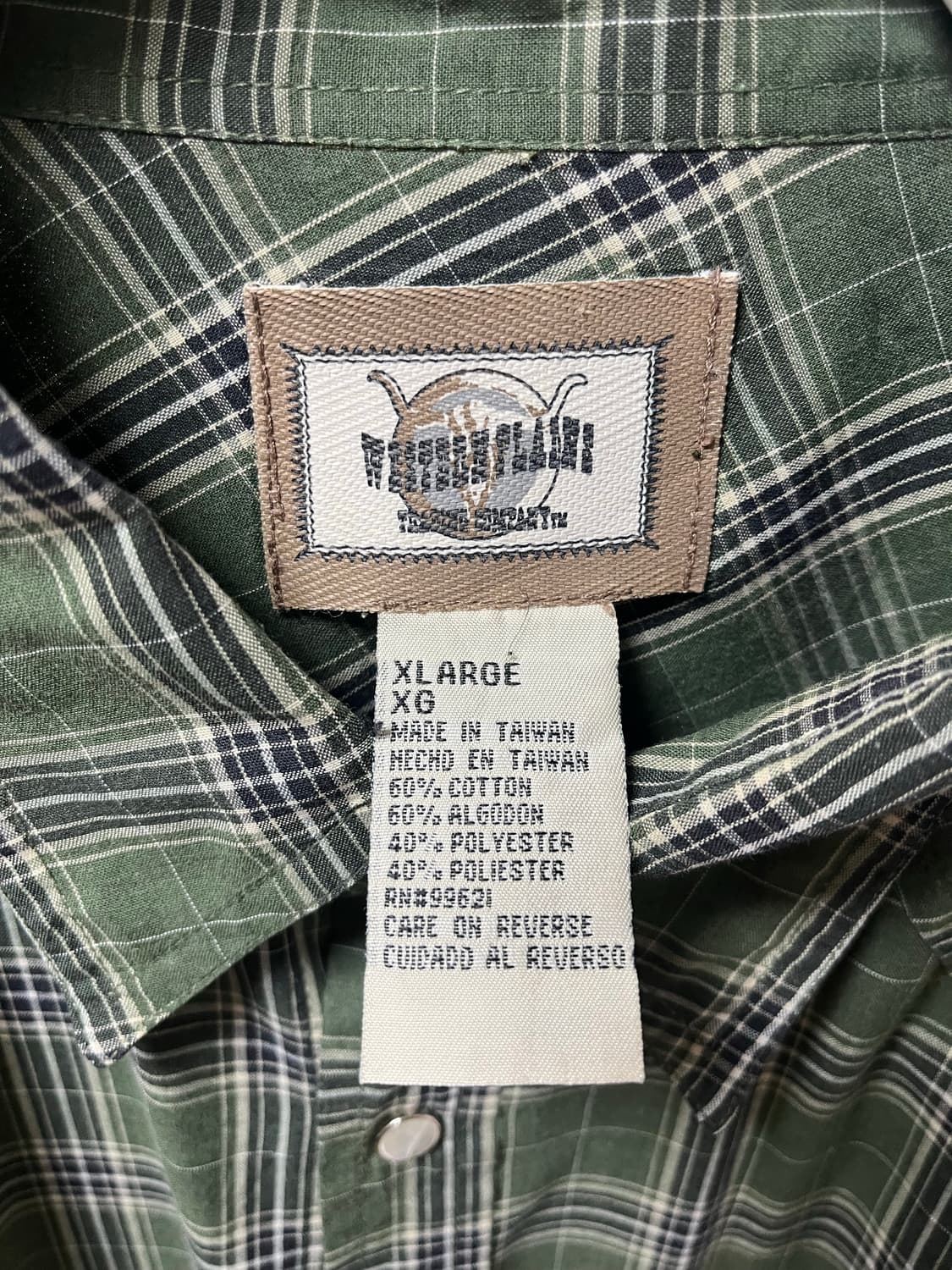 빈티지 웨스턴 체크 셔츠 상품이미지3