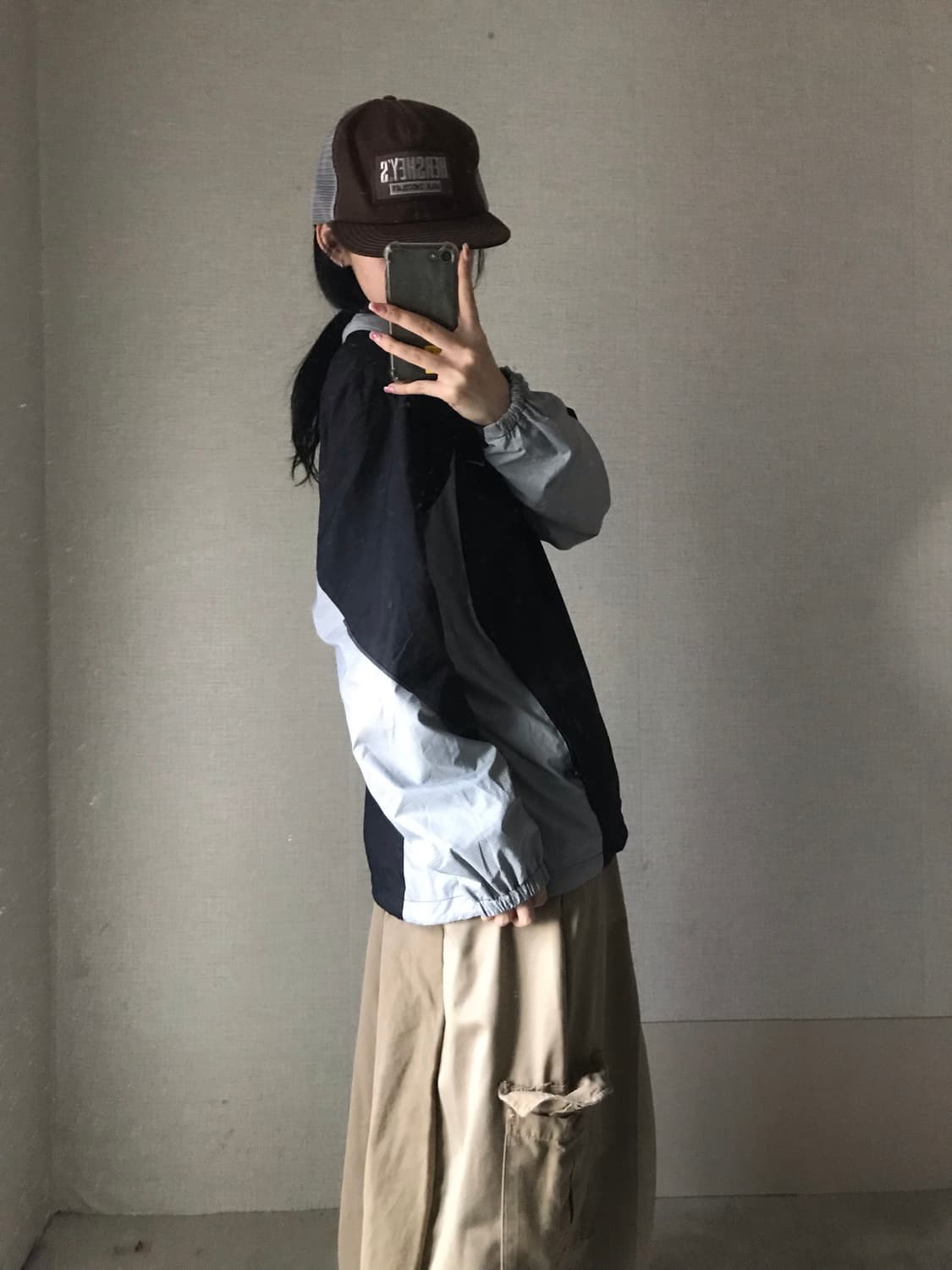 나이키 블랙 그레이 바람막이 상품이미지2