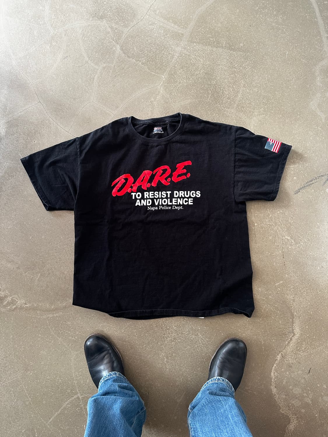 D.A.R.E. 캠페인 프린팅 티셔츠 상품이미지4