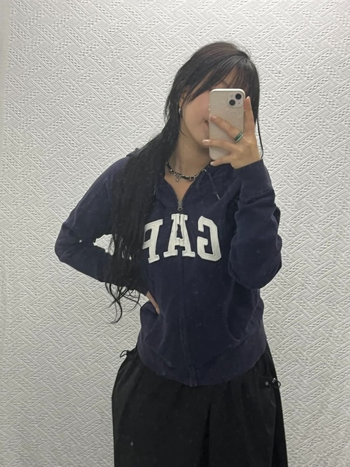 갭 올드스쿨 빈티지 빅로고 후드집업 S C06494 상품이미지1