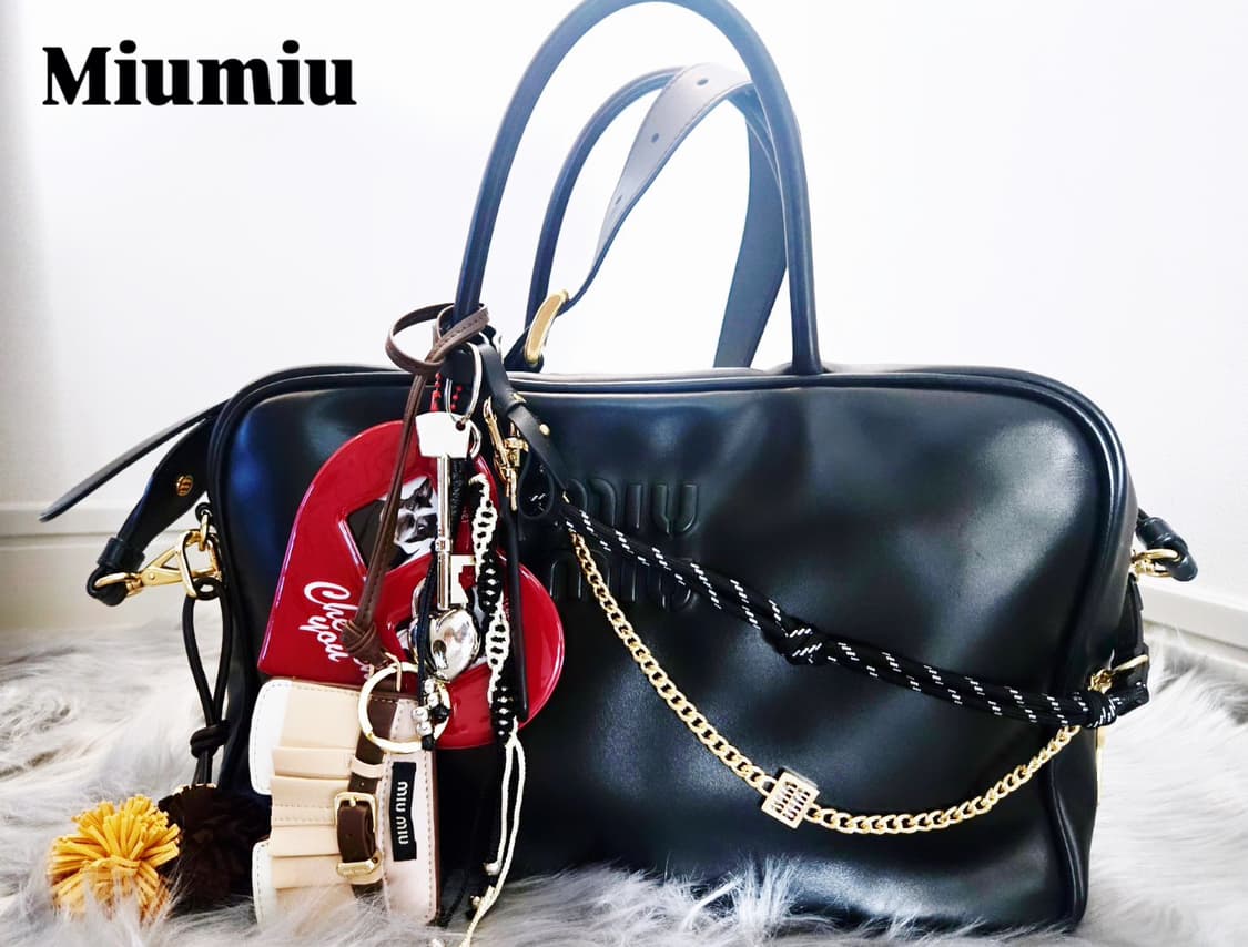 Miumiu 미우미우 가죽 탑 핸들백 보백 상품이미지6