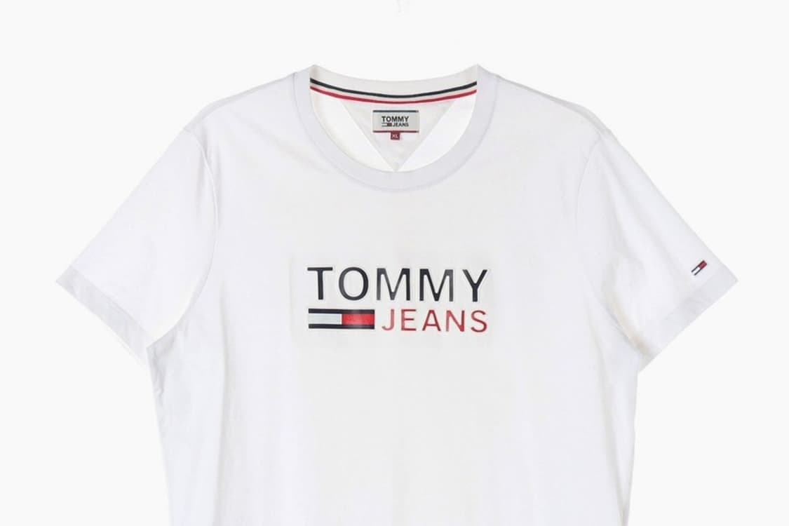 타미진스 센터 박스 로고 화이트 반팔 티셔츠 XL 상품이미지3