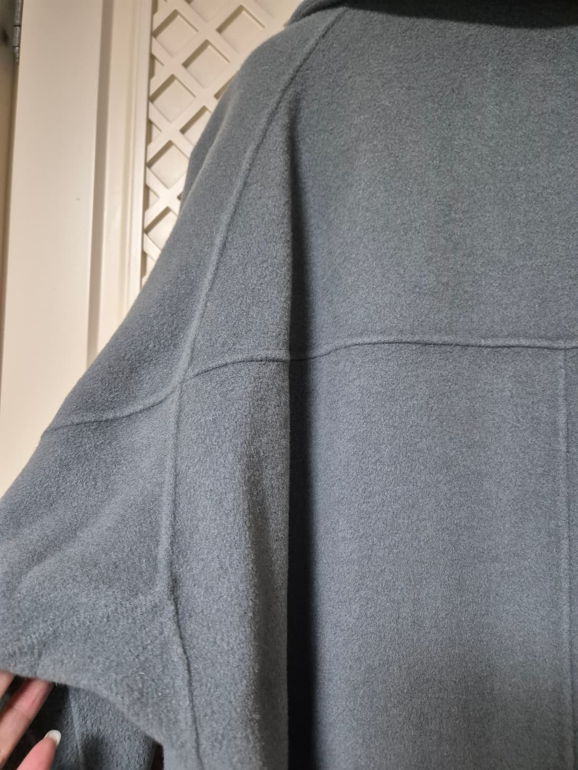 THE IZZAT 캐시미어 혼방 하프코트 상품이미지3